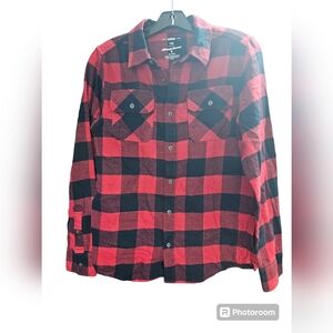 Red and black urban pipeline ultimate flannel